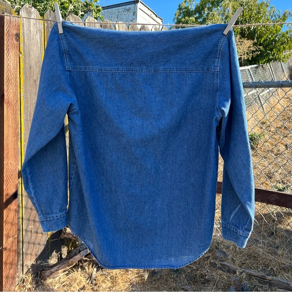 Long Sleeve Button Up Quizz Again & Co. Medium w/ Noah’s Ark Designs 100% Cotton - Picture 5 of 5